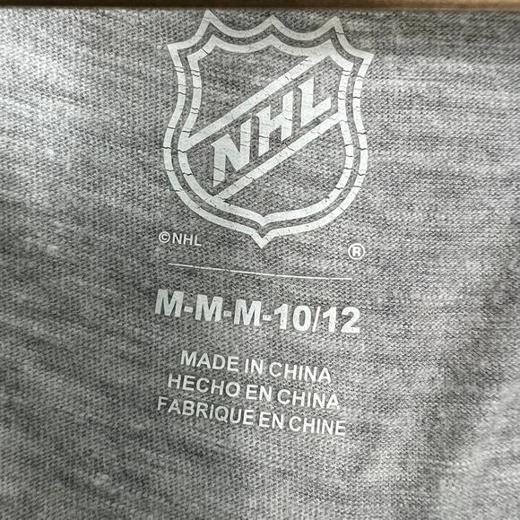 NHL Nashville Predators Graphic T-Shirt Unisex Youth M Gray Yellow Sports Hockey - Picture 4 of 5